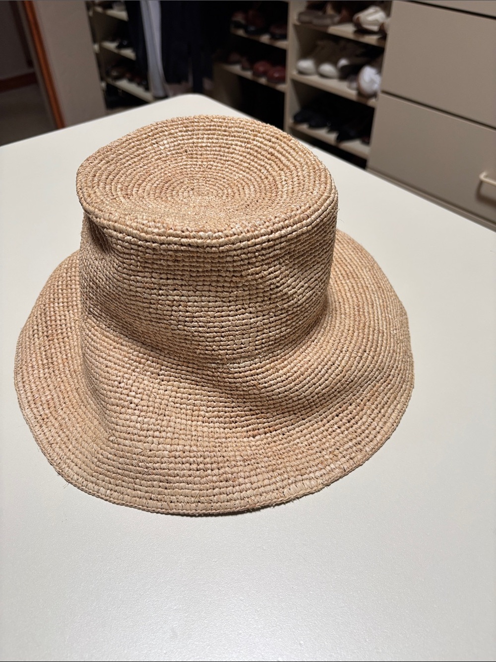 Jenni Kayne Natural Straw Bucket Hat